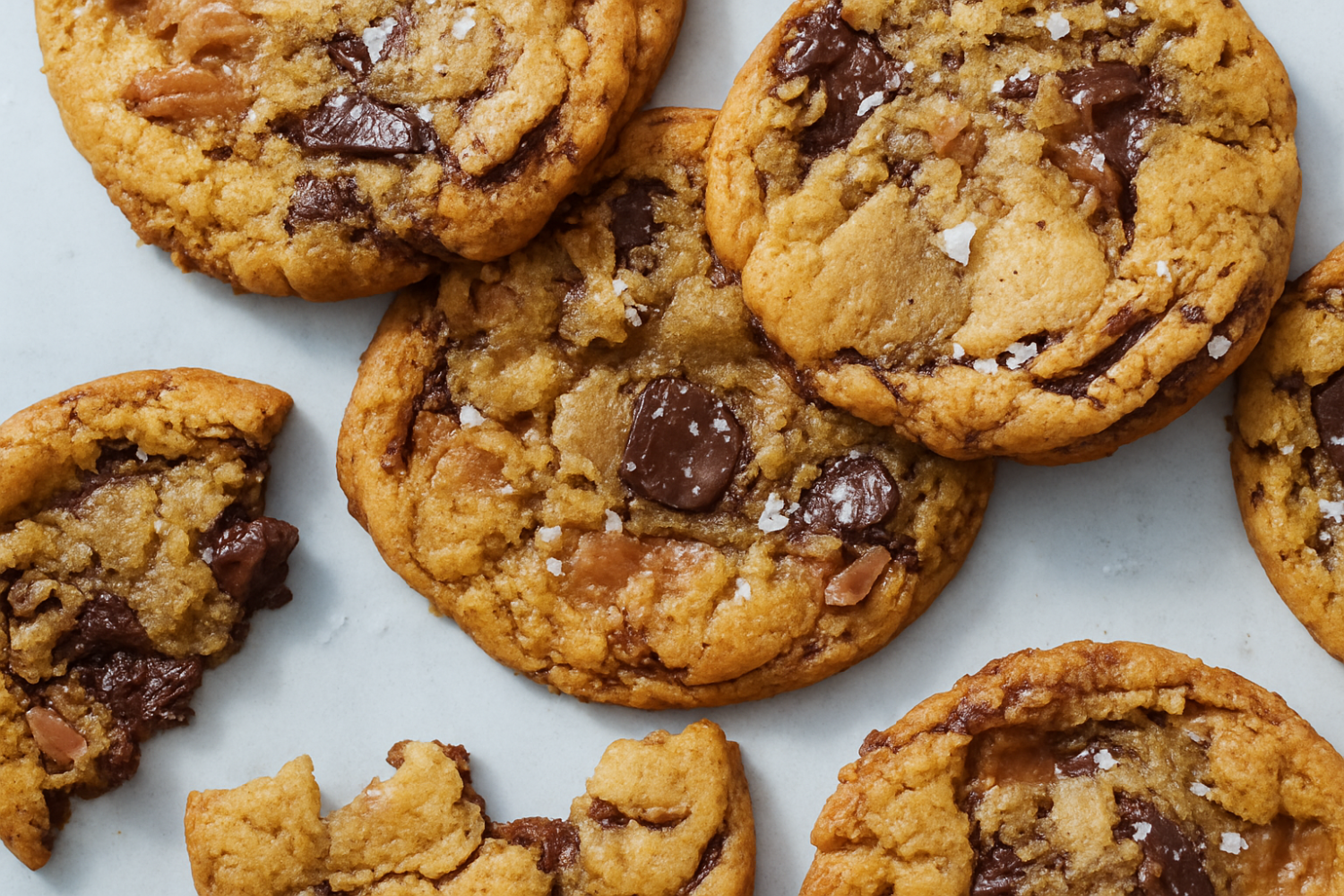Salted Butterscotch Chocolate Chunk Cookies