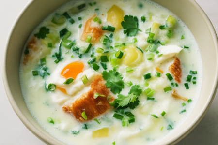 Changua Colombian Bread and Egg Soup