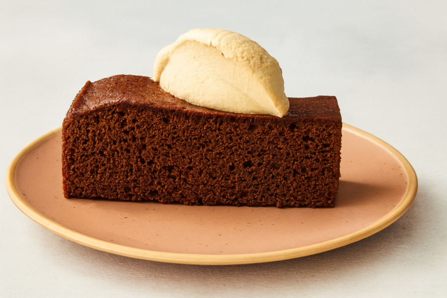Holiday Gingerbread Cake with Molasses Whipped Cream