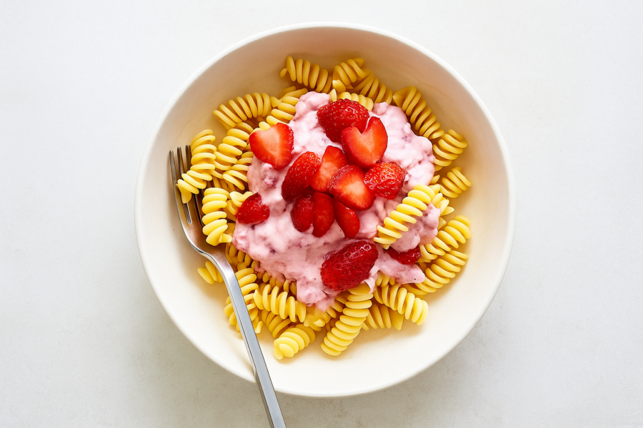 Makaron z Truskawkami (Polish Strawberry Pasta)